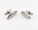1960s SWANK Eye Cufflinks Mid Century Modern Mad Men Era Modernist Silver Tone Metal Men's Vintage Cufflink Set by SWANK