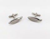 1960s SWANK Eye Cufflinks Mid Century Modern Mad Men Era Modernist Silver Tone Metal Men's Vintage Cufflink Set by SWANK