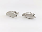 1960s SWANK Eye Cufflinks Mid Century Modern Mad Men Era Modernist Silver Tone Metal Men's Vintage Cufflink Set by SWANK