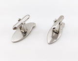 1960s SWANK Eye Cufflinks Mid Century Modern Mad Men Era Modernist Silver Tone Metal Men's Vintage Cufflink Set by SWANK
