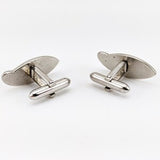 1960s SWANK Eye Cufflinks Mid Century Modern Mad Men Era Modernist Silver Tone Metal Men's Vintage Cufflink Set by SWANK