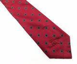 1970s COUNTESS MARA Tie Men's Vintage Wide Red Necktie with Foulard Designs by Countess Mara New York