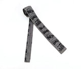 1950s ROOSTER Antique Car Necktie Vintage Square Bottom Men's All Cotton Skinny Necktie with Hand Printed Early Automobile Designs