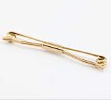 1950s-60s Gold Collar Bar Mad Men Era Men's Vintage Mid Century Clip on Collar Stay
