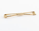 1950s-60s Gold Collar Bar Mad Men Era Men's Vintage Mid Century Clip on Collar Stay