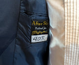 1970s Navy Blue Tuxedo Jacket Men's Vintage Formal Blue Tux Jacket with Satin Lapels by After Six - Size 40R (MEDIUM)