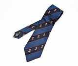 1970s IIHF Hockey Player Tie Men's Vintage 100% Silk Seide International Ice Hockey Federation Necktie Made in Italy by Mantero Como