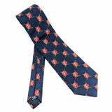 1970s IIHF Hockey Tie Vintage 100% Silk Seide International Ice Hockey Federation Necktie Hockey Sticks & Globe Made in Italy Mantero Como