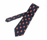 1970s IIHF Hockey Tie Vintage 100% Silk Seide International Ice Hockey Federation Necktie Hockey Sticks & Globe Made in Italy Mantero Como
