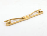 1950s-60s Gold Collar Bar Mad Men Era Men's Vintage Mid Century Mod Clip on Collar Stay