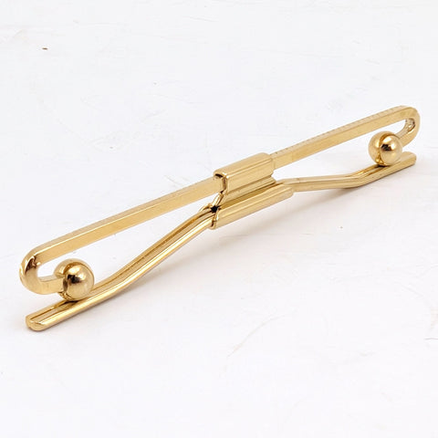 1950s-60s Gold Collar Bar Mad Men Era Men's Vintage Mid Century Mod Clip on Collar Stay