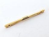 1950s-60s Gold Collar Bar Mad Men Era Men's Vintage Mid Century Mod Clip on Collar Stay