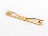 1950s-60s Gold Collar Bar Mad Men Era Men's Vintage Mid Century Mod Clip on Collar Stay