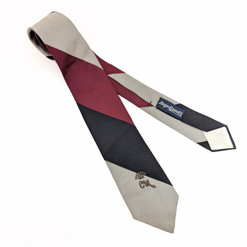1960s Skinny COUNTESS MARA Tie Men's Vintage Narrow Striped Necktie "Mara Stripes" by Countess Mara, New York, Florence Italy