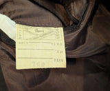 1970s 2 Piece SEARS Executive Suit Vintage Men's Disco Era Dark Brown 3 Button Polyester Jacket & Pants by SEARS - Size 39 Long (MEDIUM)