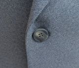 1970s JOHNNY CARSON Suit 2 piece Men's Vintage Grayish Blue Disco Era Blazer & Pants / Trousers By Johnny Carson - Size 42 (LARGE)