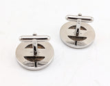 1960s Men's Vintage U.S. Indian Head Penny Cufflinks Authentic 1897 & 1907 Copper Coins in Mid Century Silver Tone Chromed Metal Settings