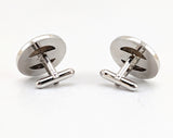 1960s Men's Vintage U.S. Indian Head Penny Cufflinks Authentic 1897 & 1907 Copper Coins in Mid Century Silver Tone Chromed Metal Settings