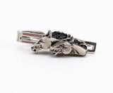1960s Horse Head Cufflinks & Tie Clip Men's Vintage Silver Tone Metal and Pewter Cuff Links and Tie Clasp with by Shields