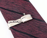 1960s Frying Pan Tie Clip Silver Tone Metal Chef's Tie Clip / Tie Clasp with Sauce Pan / Lidded Pot or Skillet Gift for Chefs