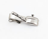 1960s Frying Pan Tie Clip Silver Tone Metal Chef's Tie Clip / Tie Clasp with Sauce Pan / Lidded Pot or Skillet Gift for Chefs