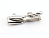 1960s Frying Pan Tie Clip Silver Tone Metal Chef's Tie Clip / Tie Clasp with Sauce Pan / Lidded Pot or Skillet Gift for Chefs
