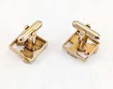 1950s-60s Antique Car Cufflinks Men's Vintage Gold Tone Metal Cufflink Set with enameled Antique Automobile designs by Shields