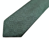 1970s Wide Green Disco Era Tie Men's Vintage 70s Textured Polyester Super Wide Necktie of Wemlon Fabric by Wembley