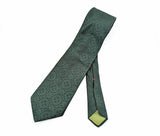 1970s Wide Green Disco Era Tie Men's Vintage 70s Textured Polyester Super Wide Necktie of Wemlon Fabric by Wembley