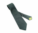 1970s Wide Green Disco Era Tie Men's Vintage 70s Textured Polyester Super Wide Necktie of Wemlon Fabric by Wembley