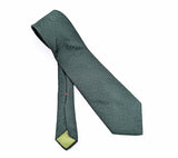 1970s Wide Green Disco Era Tie Men's Vintage 70s Textured Polyester Super Wide Necktie of Wemlon Fabric by Wembley