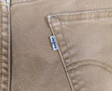 2000s Vintage LEVI'S 511 Shorts Men's 32 Tan Slim Cutoff Raw Hem Denim 5 Pocket