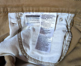 2000s Vintage LEVI'S 511 Shorts Men's 32 Tan Slim Cutoff Raw Hem Denim 5 Pocket