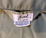 1960s Men's Pajamas 2 Piece Men's Vintage Mint Green Pajama Top and Pants by Bond Fifth Avenue - Size C (MEDIUM)