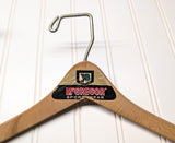 Lot of 3 1950s-60s Vintage Wood Hangers Mad Men Era Advertising Clothes Hangers for Suit Coat Pants Wishbone Clothing Store Hanger LOT #1