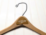 Lot of 3 1950s-60s Vintage Wood Hangers Mad Men Era Advertising Clothes Hangers for Suit Coat Pants Wishbone Clothing Store Hanger LOT #1