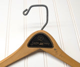 Lot of 3 1950s-60s Vintage Wood Hangers Mad Men Era Advertising Clothes Hangers for Suit Coat Pants Wishbone Clothing Store Hanger LOT #2