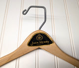 Lot of 3 1950s-60s Vintage Wood Hangers Mad Men Era Advertising Clothes Hangers for Suit Coat Pants Wishbone Clothing Store Hanger LOT #3