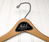 Lot of 3 1950s-60s Vintage Wood Hangers Mad Men Era Advertising Clothes Hangers for Suit Coat Pants Wishbone Clothing Store Hanger LOT #6