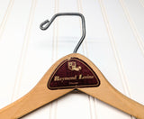Lot of 3 1950s-60s Vintage Wood Hangers Mad Men Era Advertising Clothes Hangers for Suit Coat Pants Wishbone Clothing Store Hanger LOT #8