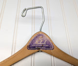 Lot of 3 1950s-60s Vintage Wood Hangers Mad Men Era Advertising Clothes Hangers for Suit Coat Pants Wishbone Clothing Store Hanger LOT #9