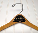 Lot of 3 1950s-60s Vintage Wood Hangers Mad Men Era Advertising Clothes Hangers for Suit Coat Pants Wishbone Clothing Store Hanger LOT #10