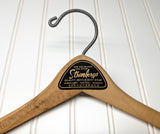 Lot of 3 1950s-60s Vintage Wood Hangers Mad Men Era Advertising Clothes Hangers for Suit Coat Pants Wishbone Clothing Store Hanger LOT #11