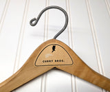 Lot of 3 1950s-60s Vintage Wood Hangers Mad Men Era Advertising Clothes Hangers for Suit Coat Pants Wishbone Clothing Store Hanger LOT #11