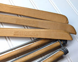 Lot of 3 1950s-60s Vintage Wood Hangers Mad Men Era Advertising Clothes Hangers for Suit Coat Pants Wishbone Clothing Store Hanger LOT #12