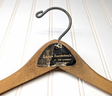 Lot of 3 1950s-60s Vintage Wood Hangers Mad Men Era Advertising Clothes Hangers for Suit Coat Pants Wishbone Clothing Store Hanger LOT #12