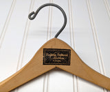 Lot of 3 1950s-60s Vintage Wood Hangers Mad Men Era Advertising Clothes Hangers for Suit Coat Pants Wishbone Clothing Store Hanger LOT #13