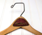 Lot of 3 1950s-60s Vintage Wood Hangers Mad Men Era Advertising Clothes Hangers for Suit Coat Pants Wishbone Clothing Store Hanger LOT #13