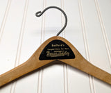 Lot of 3 1950s-60s Vintage Wood Hangers Mad Men Era Advertising Clothes Hangers for Suit Coat Pants Wishbone Clothing Store Hanger LOT #14