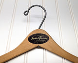 Lot of 3 1950s-60s Vintage Wood Hangers Mad Men Era Advertising Clothes Hangers for Suit Coat Pants Wishbone Clothing Store Hanger LOT #15